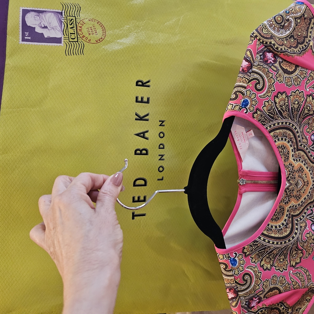 Ted Baker Pink Embroidered Dress - Picture 7 of 8